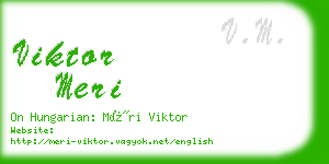 viktor meri business card